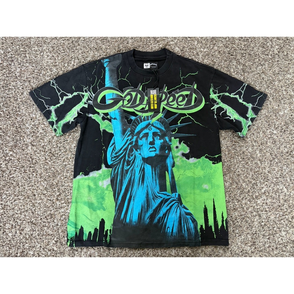 Godspeed Voltage T-Shirt Lime Green 33 Of 555 Medium NWT New Streetwear NYC